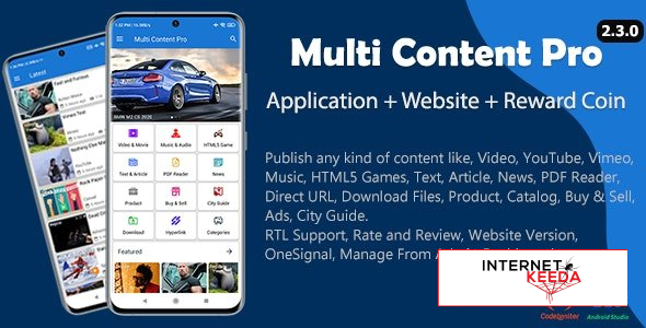 21817-Multi Content Pro (Application and Website) v2.3.0 - 