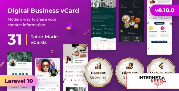 22034-vCard SaaS v8.10.0 - Business Card Builder SaaS - Laravel VCard Saas - NFC Card - With Mobile 