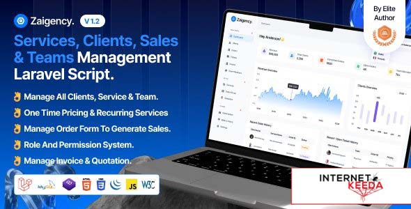 22150-Zaigency v1.2 - Services, Clients, Sales & Teams Management Laravel Script - 