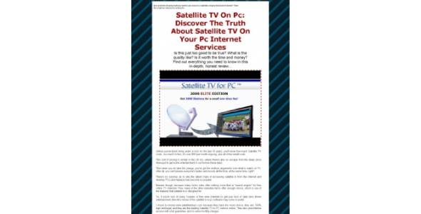 Satellite TV On PC-78485