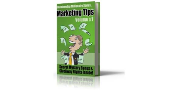 Membership Millionaire Series Marketing Tips Volume #1-73607