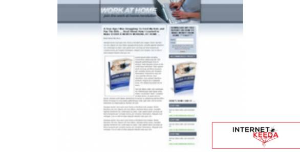 Work At Home Landing Page Template-74482