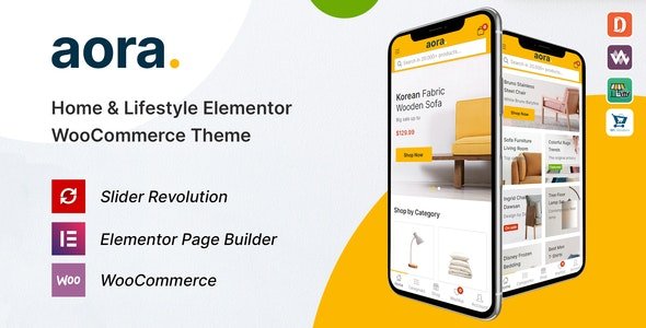 Aora v1.2.24 - Home & Lifestyle Elementor WooCommerce Theme-80702