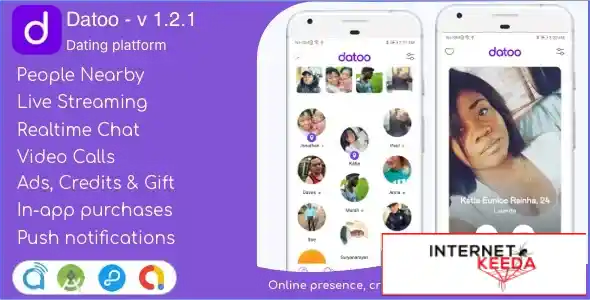 Datoo - Dating platform with Live Steaming and Video calls + Admin Panel v1.0.10 70138