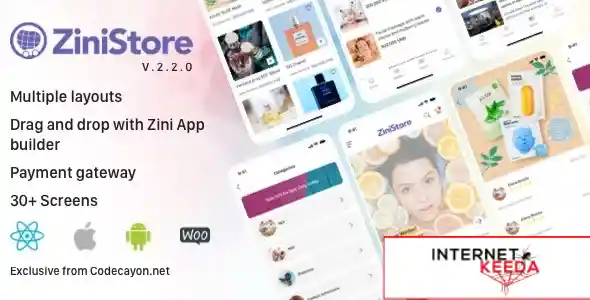 ZiniStore - Full React Native Service App for Woocommerce v2.2.0 69995