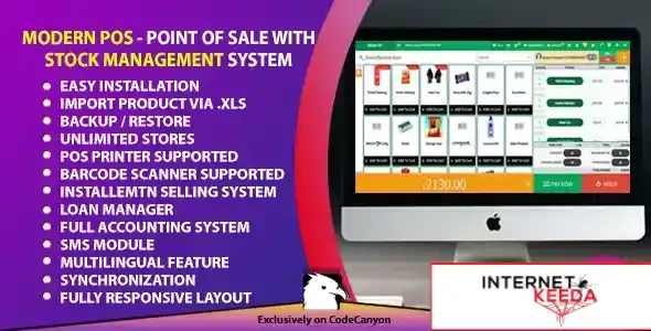 Modern POS - Point of Sale with Stock Management System v2.0 69922