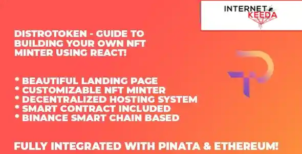 DistroToken - NFT Minter In React (Binance Version) v1.0 70468