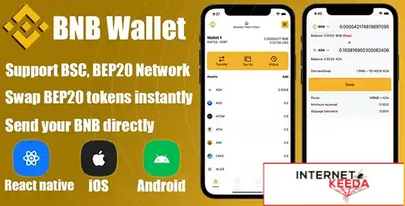 React Native - DeFi Crypto Wallet BNB, BEP v2013-10-21 70403