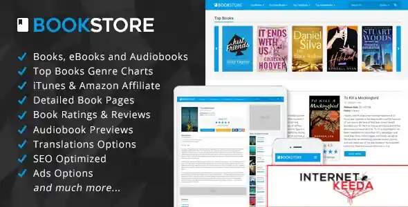 BookStore - Books, eBooks and Audiobooks Affiliate Script v1.3 69888