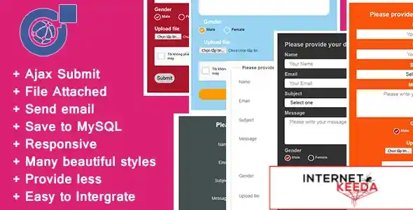 Responsive AJAX Contact Form - PHP, MySQL and Send Mail 69822