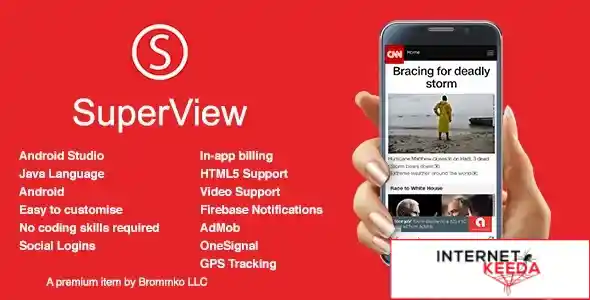 SuperView - WebView App for Android with Push Notification, AdMob, In-app Billing App v2.0.4 69698