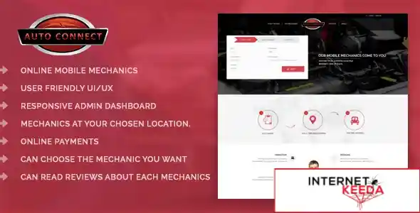 Online Automobile Mechanics or Mobile Car Repair Service Booking System - Auto Connect 69716
