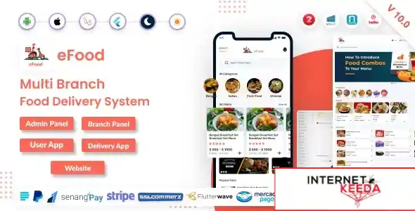 eFood - Food Delivery App with Laravel Admin Panel + Delivery Man App V7.0 70200