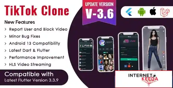 Flutter - TikTok Clone Triller Clone & Short Video Streaming Mobile App for Android & iOS v3.4 70143