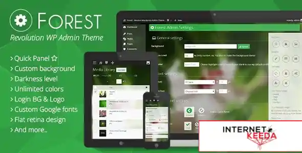 Forest - Revolution Wordpress Admin Theme v1.2.5 69363