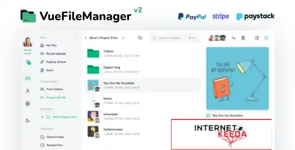 Vue File Manager - Store, Share & Get Files Instantly - Private Cloud Build on Vue & Laravel v2.0.7 