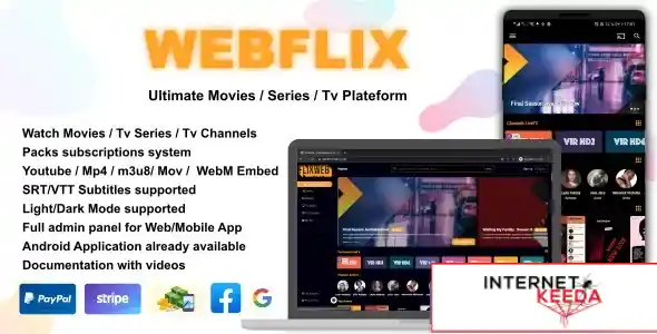 WebFlix - Movies - TV Series - Live TV Channels - Subscription v1.5 69969