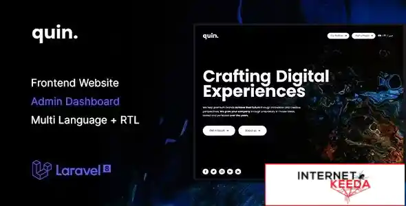 Quin - Multipurpose Website CMS & Creative Agency Management System v2.0 70185