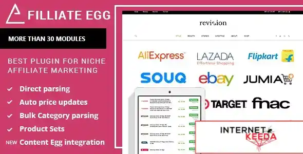 Affiliate Egg - Niche Affiliate Marketing Wordpress Plugin v1.0.32 70106