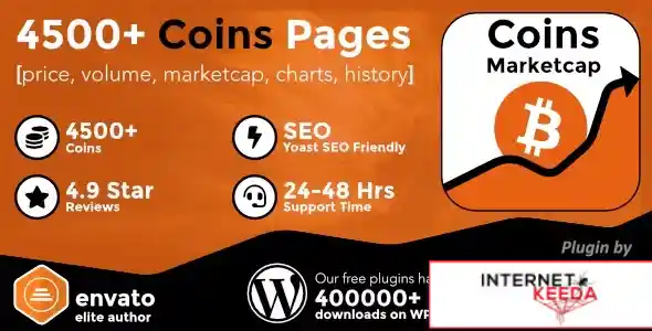 Coins MarketCap - WordPress Cryptocurrency Plugin v4.7.1 70325