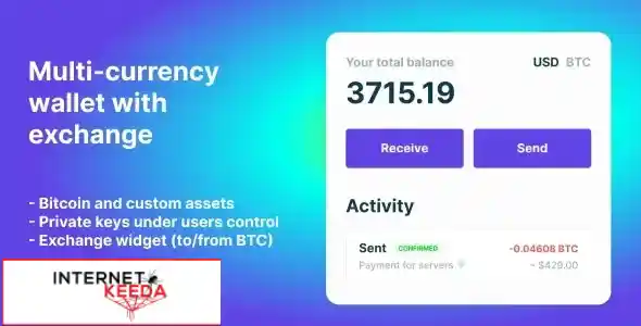 Bitcoin, Ethereum, ERC20 crypto wallets with exchange v1.1.1422 70266