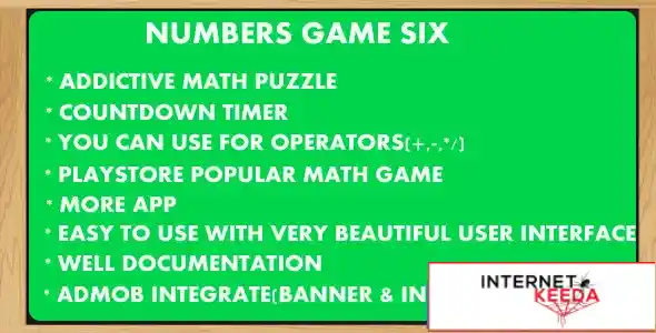 Numbers Game 6-Countdown 69026