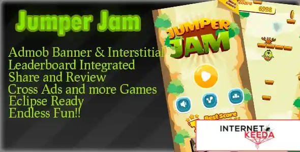 Jumper JAM Admob + Leaderboard +Powerups+Endless 69225