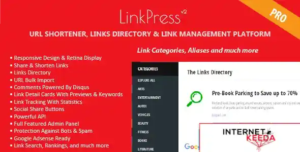 LinkPress Pro - Advanced URL Shortener, Links Directory & Link Management Platform 69228