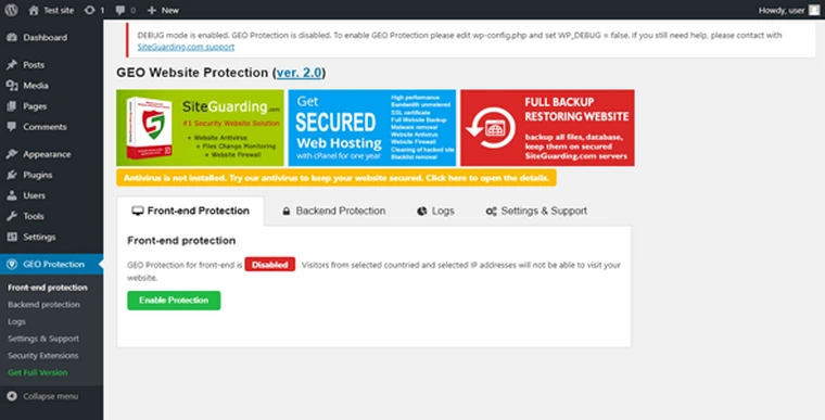 WP GEO Website Protection PRO 2.8.437469