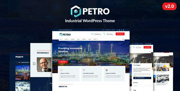 Petro v2.1.9 - Industrial WordPress Theme25559