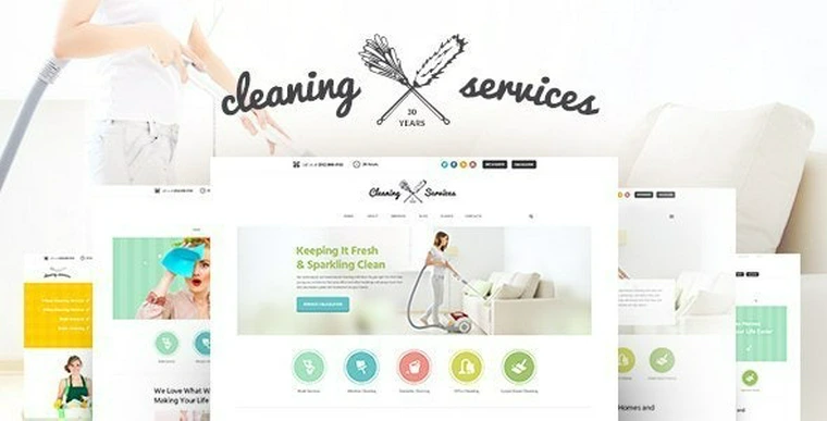 Cleaning Company v1.6 - Maid & Janitorial Housekeeping Service WordPress Theme34088