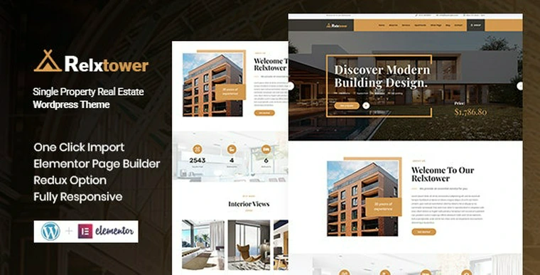 Relxtower v1.0 - Single Property WordPress Theme38176