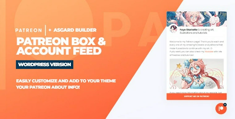 Patreon Box and About Feed v1.0.0 - WordPress Plugin36432