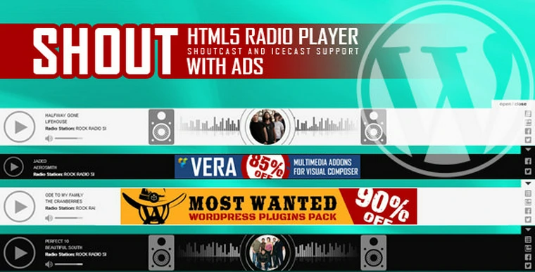 SHOUT v1.2.3 - HTML5 Radio Player With Ads25151