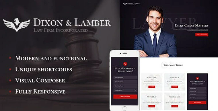 Dixon & Lamber v1.2.5 - Law Firm WordPress Theme46986