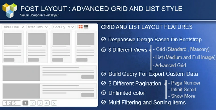 Advance Post Grid/List with custom filtering for VC v3.928780