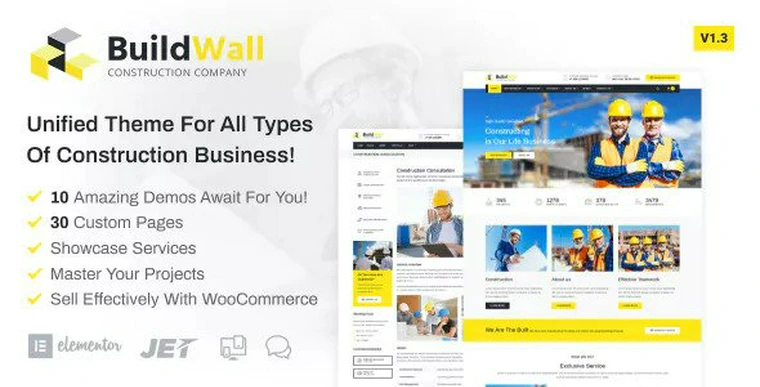 BuildWall v1.3.1 - Construction Company Elementor29202