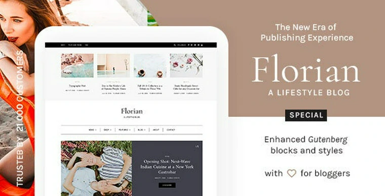 Florian v1.5 - Responsive Personal WordPress Blog Theme46038