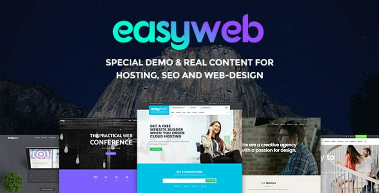 EasyWeb v2.3.0 - WP Theme For Hosting, SEO and Web-design24460