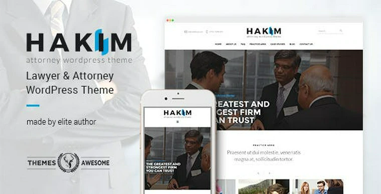 Hakim v1.3 - Attorney and Lawyer WordPress Theme30785