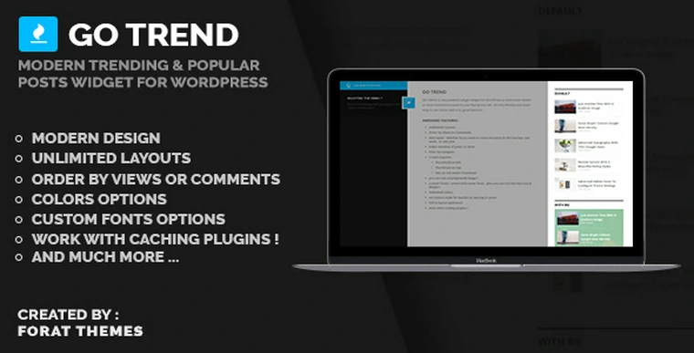 Go trend v1.4 - Wordpress popular posts widget23288