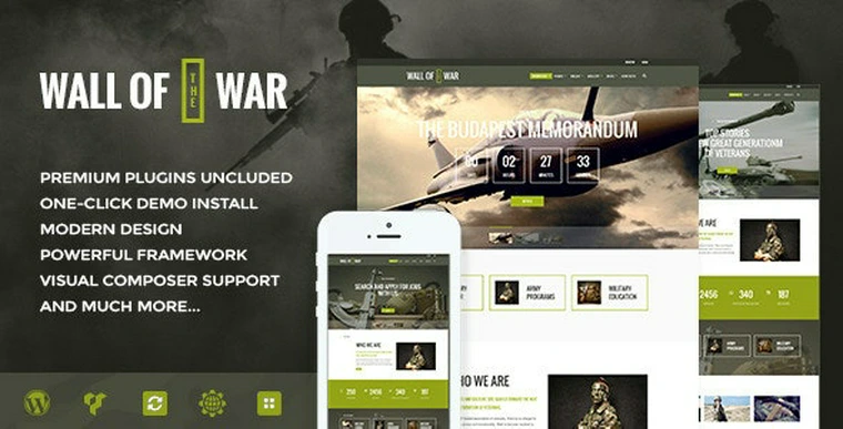 Military Service & Veterans Club Volunteer v1.9.1 - WordPress Theme34244