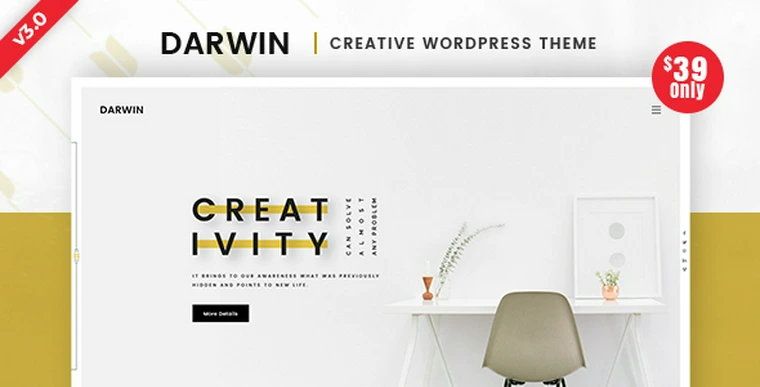 Darwin v3.0 - Creative WordPress Theme27938