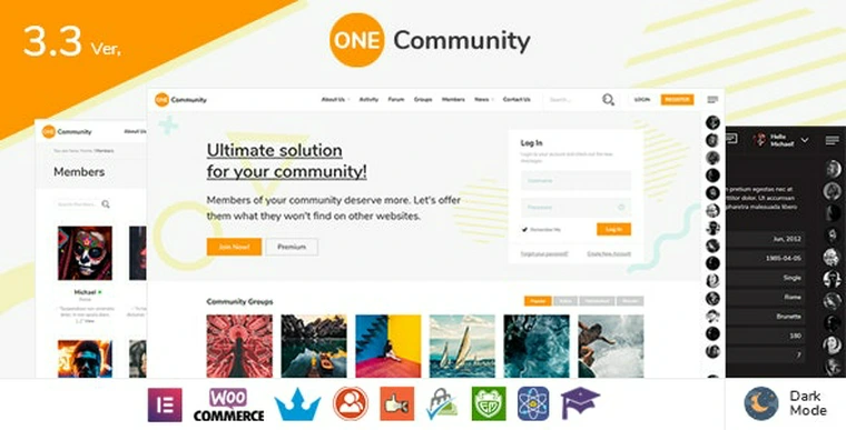 OneCommunity v3.7.8 - BuddyPress Nouveau Community Theme46276