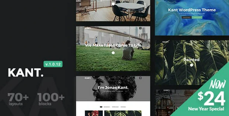 Kant v1.0.12 - A Multipurpose WordPress Theme for Startups29027