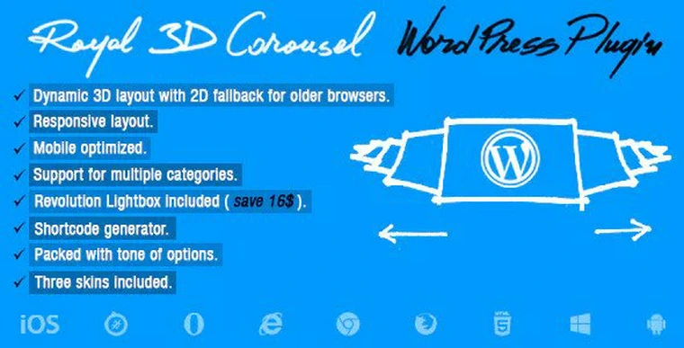 Royal 3D Carousel v1.1 - Wordpress Plugin29395