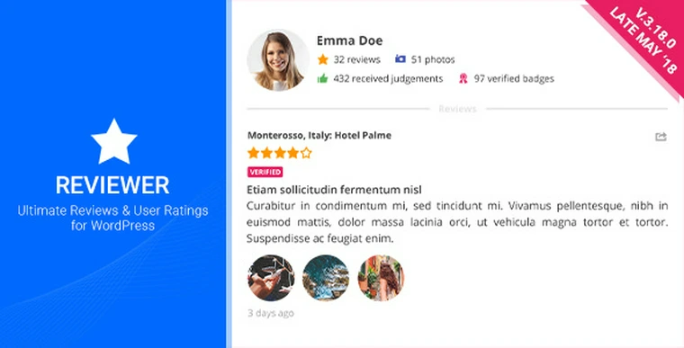 Reviewer v3.18.0 - WordPress Plugin24433