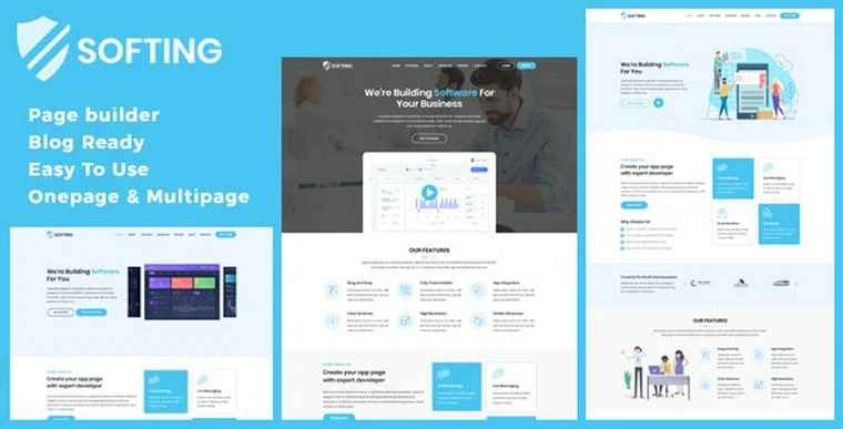 Softing v1.2.6 - WordPress Software Landing Page Theme34747