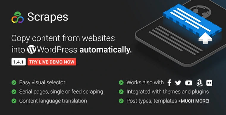 Scrapes v3.2.0 - Web scraper plugin for WordPress44640