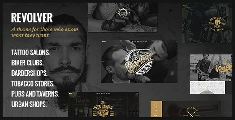 Revolver v1.6 - Tattoo Studio and Barbershop Theme37750